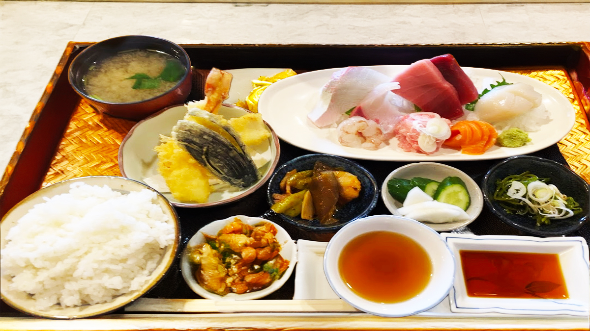 刺身天ぷら定食